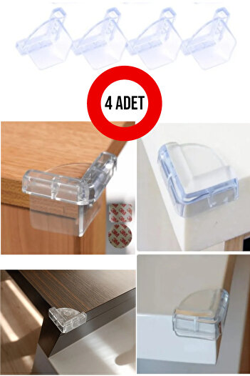 CocoVia (4 Pieces) Baby Corner Edge Protector / Silicone Table Corner Edge Protector / Protective Corner Holder