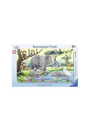 RAVENSBURGER 15 Parça Çerçeveli Puzzle Hayvanlar 061365