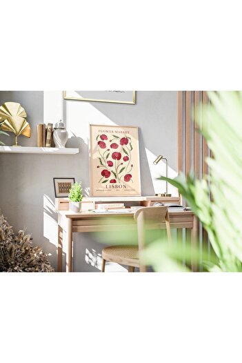 512 STORE Flower Market Estetik Duvar Dekorasyon Poster Çerçevesiz Tasarım Salon Oturma Odası Ofis Poster