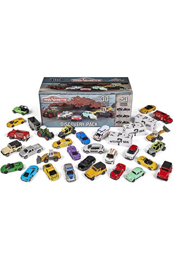 Majorette Majorette Discovery Pack Car Set With 33 Cars- For Age 3+ Years Old