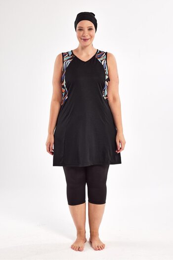 ROZAMAY Rıta Sleeveless Hijab Swimsuit 3806
