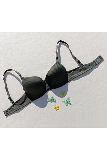 siyalife Ribbed Push up Padded Supported Bra