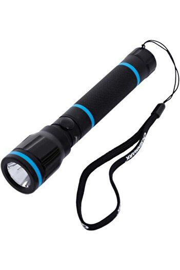 Olsenmark Rechargeable LED Water Proof Flashlight, 152 MM - 1000m distance