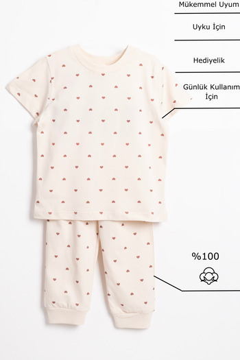 Vauva Patterned Pajamas Set Girls Boys Pajamas Set