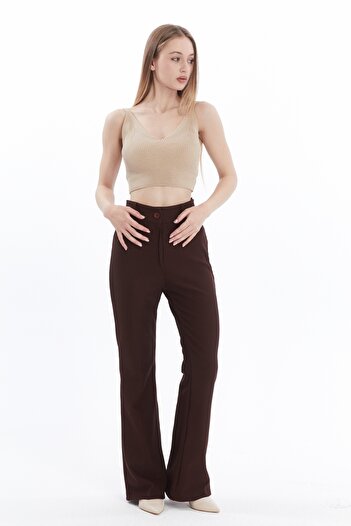 RAMON&ARTOS Ottoman Corduroy Knee-Proof High Waist Recovery Spanish Leg Palazzo Pants