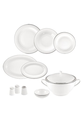 Jumbo Bright Platin 12 Kişilik 60 Parça Yemek Takımı