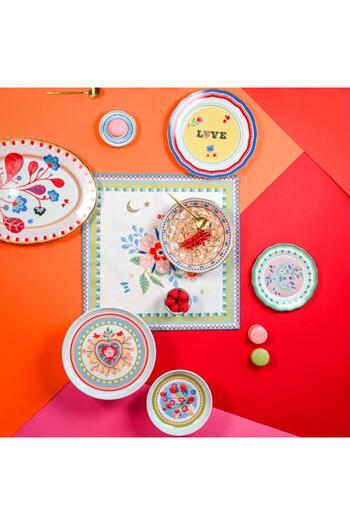 Baci Milano Mamma Mia Bird Patterned Dessert Plate 16 cm