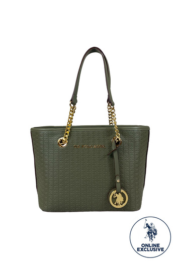 U.S. Polo Assn. Geantă de umăr pentru femei A.khaki Us8623 Exclusiv pentru membru