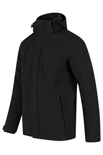 2AS Black Milton 3 in 1 Coat