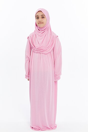 Altobeh Pink Organic Girl's Prayer Dress - Practical One-Piece