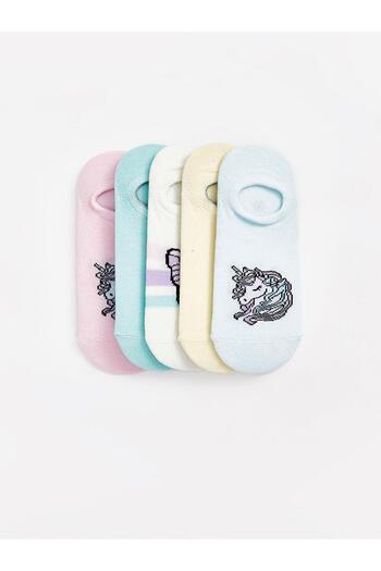 LC Waikiki LCW Kids Patterned Girl's Booties Socks Pack of 5
