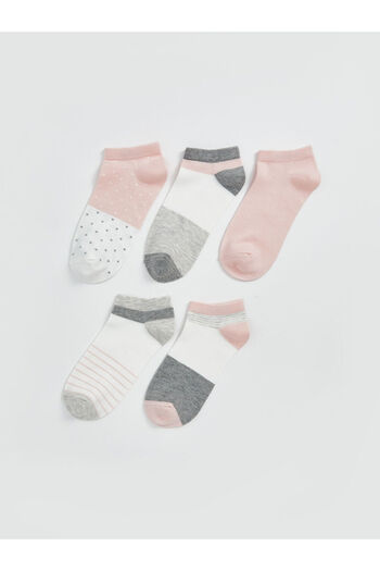 LC Waikiki LCW DREAM Color Blocked Women's Booties Socks 5 Pack