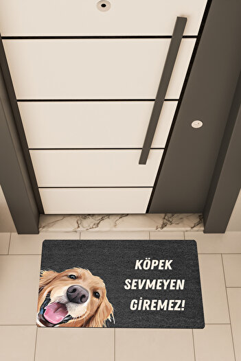 Dormot High Quality Digital Printing Black, No Dog Lovers Come in Themed Door Mat