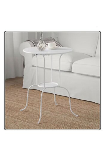 IKEA IKEA Side Table, Indoor/Outdoor/White