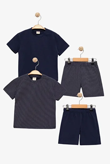 Divonette Lycra Patterned Bottom-Top Set - Children's Clothing