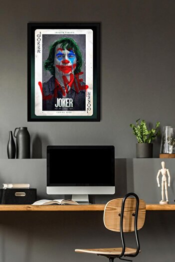 Saturn Joker Framed Painting - Movie Poster Painting