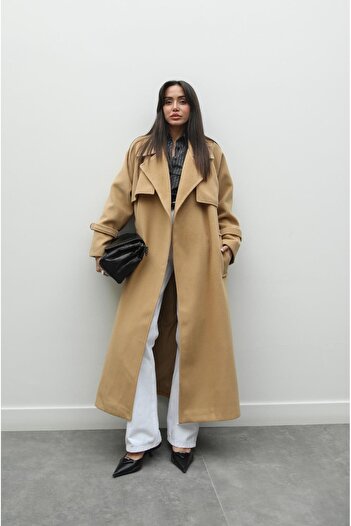 Havoş Milk Coffee Vorkuta Belted Coat