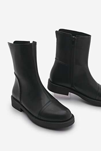 Marjin Black Armus Casual Women's Boots - Stitching Detail