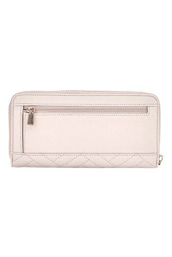 Guess Anning Slg Large Zip Around Women Cream Wallet Swqg9508146-Sto