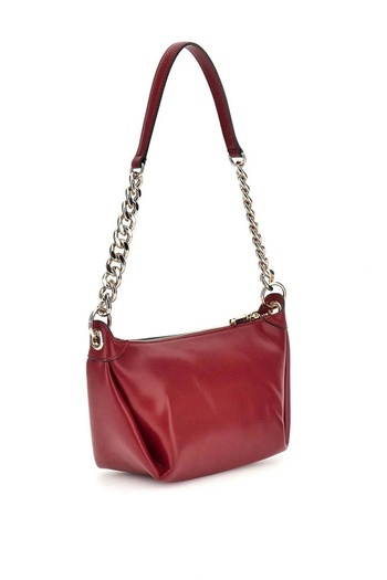 Guess Eco Evaine Top Zip Shldr Bag Women's Red Shoulder Bag Hwevg953517-Red