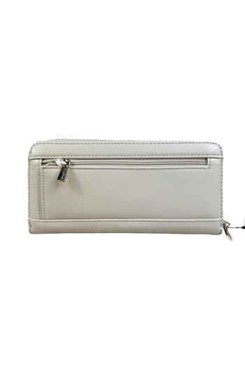 Guess Laurel Slg Large Zip Around Women's Ecru Wallet Swvc8500146-Bon