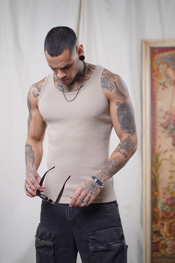 Butik Trend We Camisole Fabric Slim Fit Fit Men's Undershirt