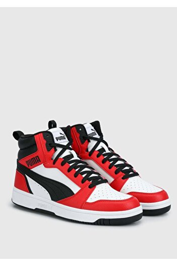 Puma Rebound V6 Red White Men's Shoes 39232604 -02