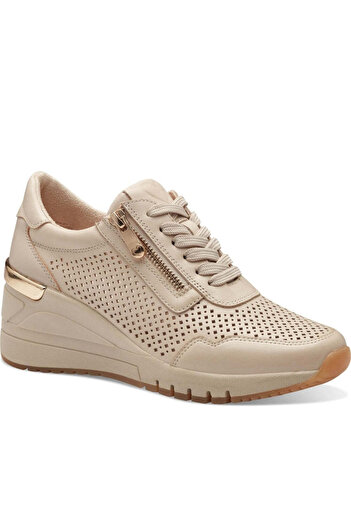 Marco Tozzi Beige Trainers Womens Shoes
