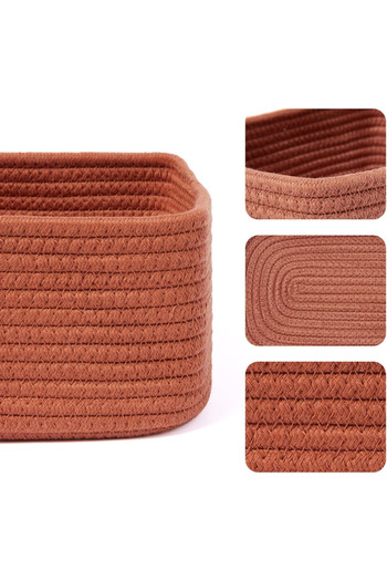 HomeTurko 3-Piece Basket Set, Organizer Basket Set, Organizer, Bohemian Basket Set, Gift Household Item,