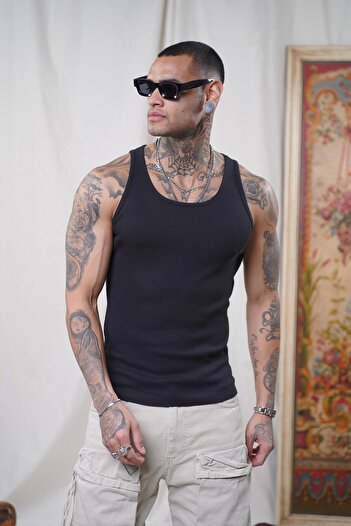 king brich Slim Fit Camisole Flexible Plain Men's Sports Athlete