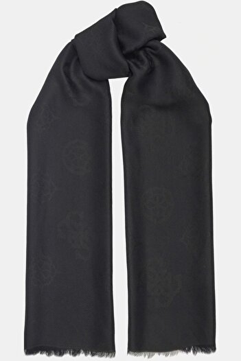 Guess Women's Black Logo Shawl