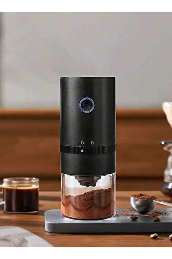 TOSCANA U Portable electric coffee grinder rechargeable black USB C