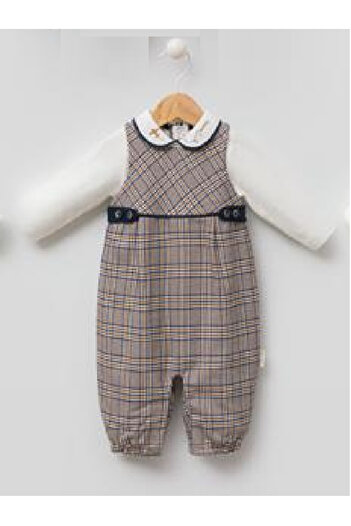 Butik Babydola Baby Unified Back Snap Combed Cotton Lined Jumpsuit