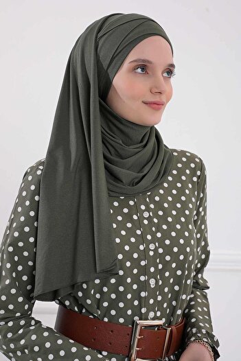 Aisha's Design Cross Stitch Practical Combed Cotton Shawl, Cps-31, Khaki