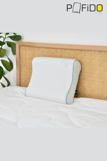 VİLİNZE Pofido Ice Sleep Orthopedic Pillow with Zipper Washable Visco Filling 1000 Gr - 40X50 cm