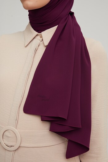 Armine Medina Silk Shawl - Plum 1011