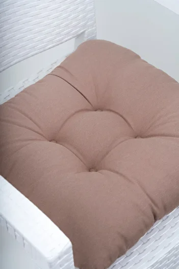ALTINPAMUK Mega Brown 45X45 Chair Cushion - Special Stitching and Laces