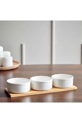 Home Box Supreme 4-Piece Chip and Dip Set