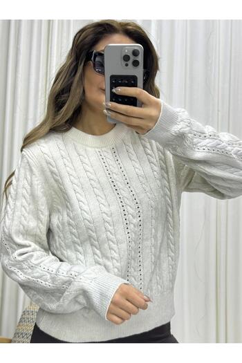 Daves Ecru Premium Quality Silver Covered Sweater