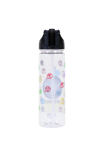 Eazy Kids Marvel Avengers Assemble 2 - In - 1 Tritan Water Bottle - Black (650ml)