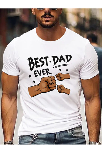 PENTHİLUS Έφτασε το παρελθόν Best Dad εμπριμέ unisex μπλουζάκι