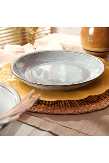 Zsa Zsa Zsu Lılıng Stoneware Pasta Tabağı 20 Cm Mavi
