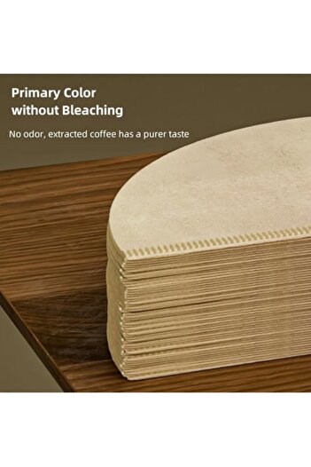 mastergold Disposable Coffee Filters V60 ( 200 PCS ) Cone Unbleached Paper Coffee Filters ( Brown,02 (2-4 Cups)