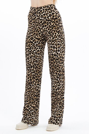 penyebizden Leopard Pattern Trousers Home&Outdoor