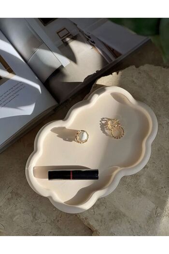 Elan Design Bulut Takı Organizer Takı Ürün Çekim Tabağı Sunum Tabağı