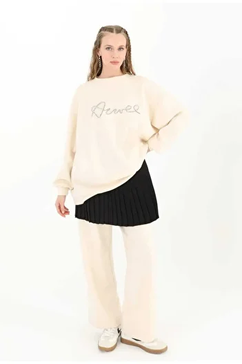 Puane Women's Pleated Top Clothing Complementary Hijab Shirt Skirt