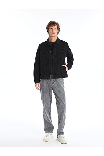 LC Waikiki Lcw Jeans Black Standard Fit Men's Jean Jacket