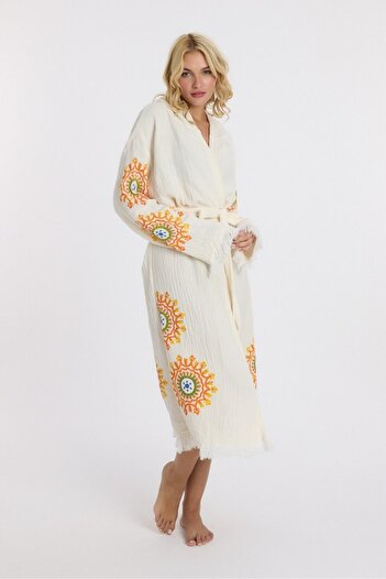 Mulberry Muslin Peştemal Bornoz Banyo ve Plaj Elbisesi