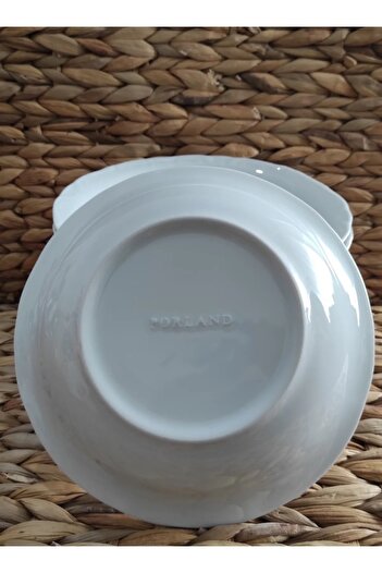 Porland Porcelain Anatolian White 6 Pieces 16 cm Pit Dinner Plate