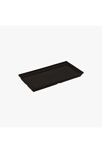HIC Melamine Regtangular Serving Plate Black Color Size 35 cm